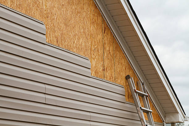 Professional Storm Damage Siding Repair technician working in Robinson, PA
